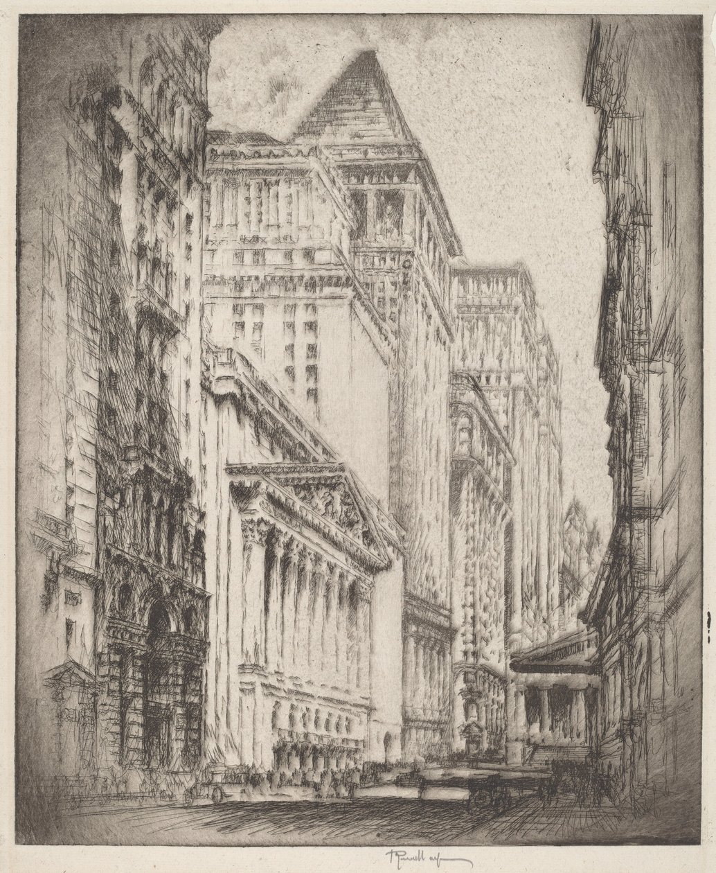 New Yorkin pörssi tekijältä Joseph Pennell