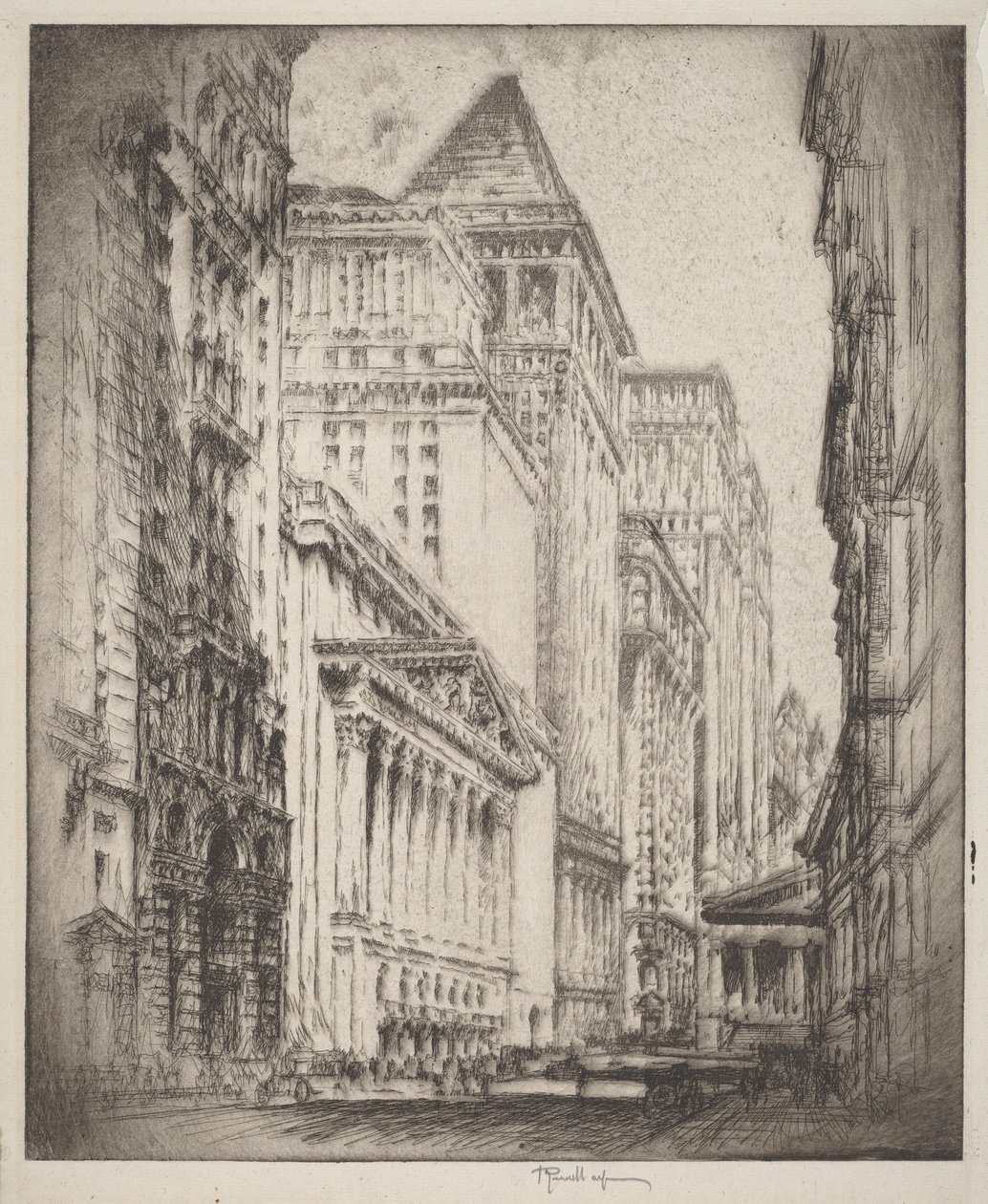 New Yorkin pörssi tekijältä Joseph Pennell