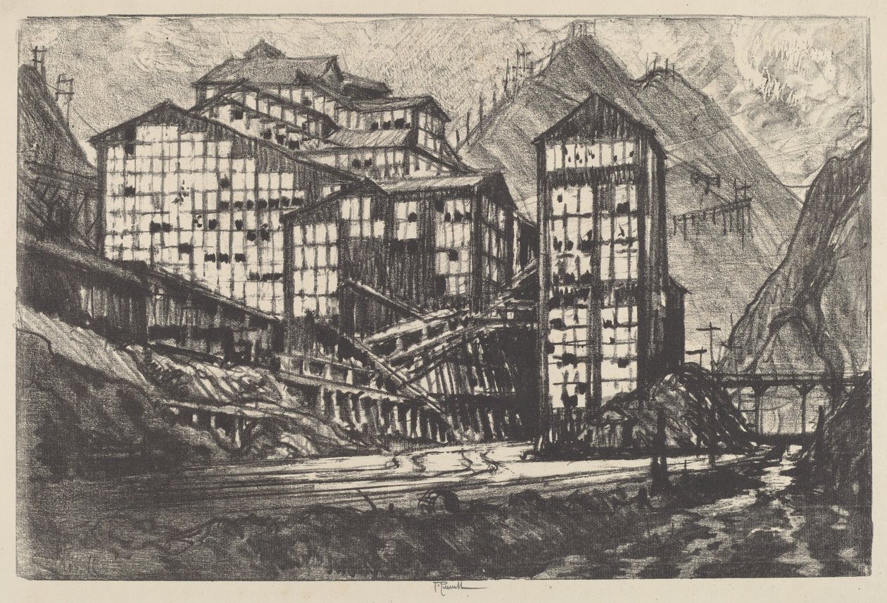 Old Million Eyes, 1910. tekijältä Joseph Pennell