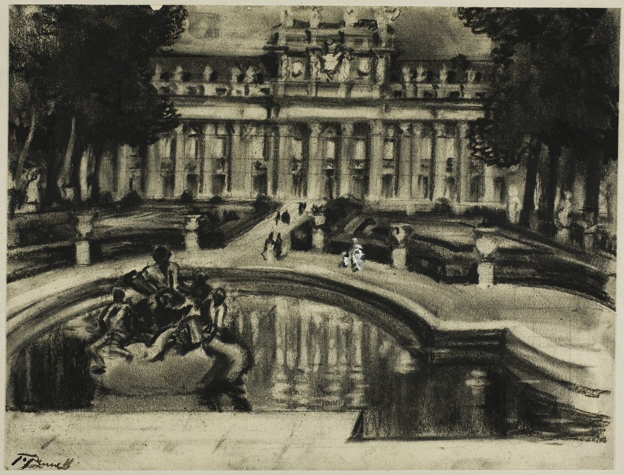 Palatsi La Granja tekijältä Joseph Pennell