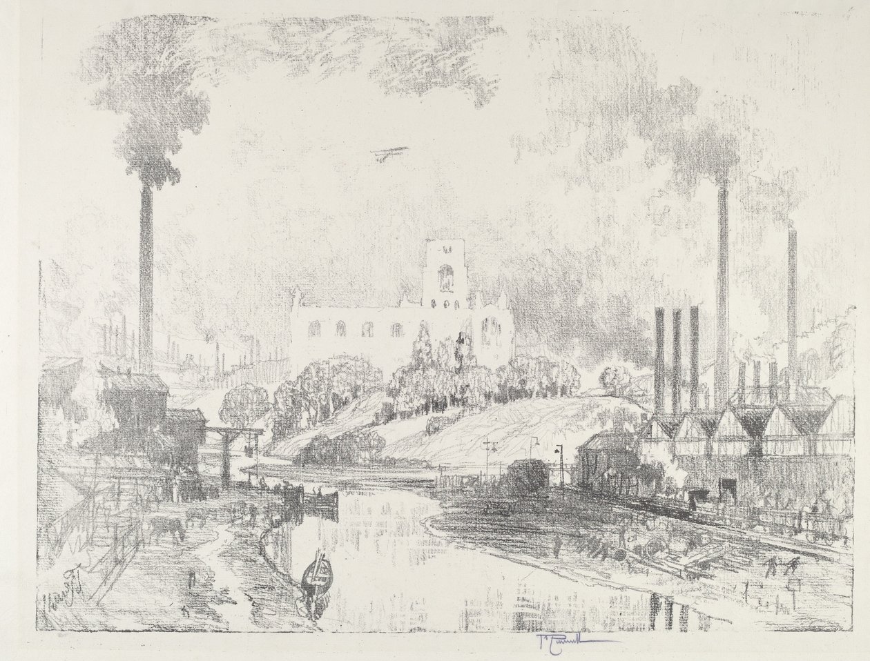 Pau i guerra, 1916. finlandès tekijältä Joseph Pennell