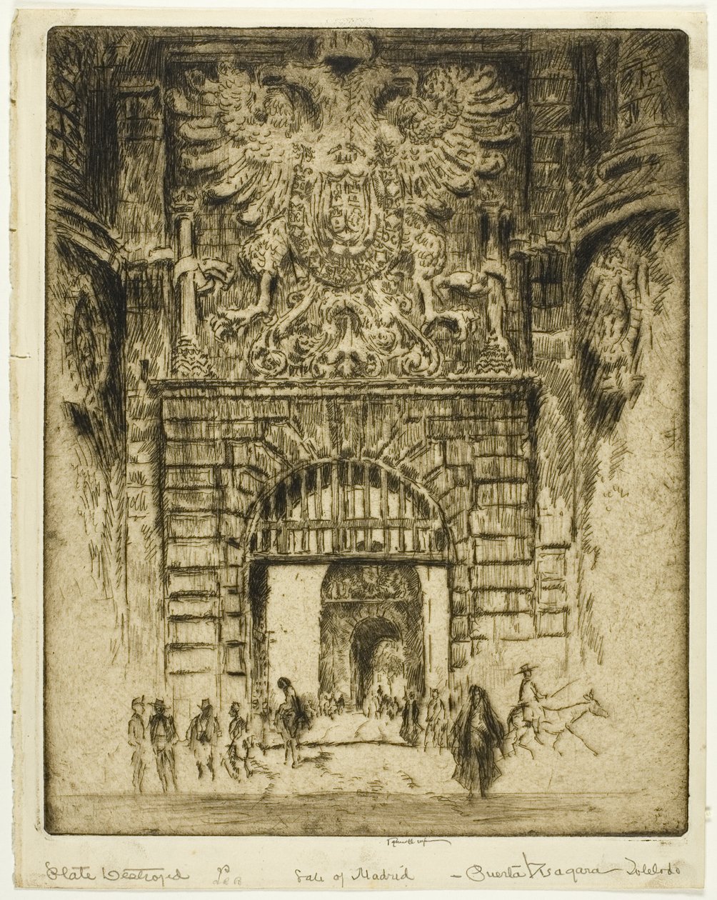 San Macloun kuisti, Rouen tekijältä Joseph Pennell