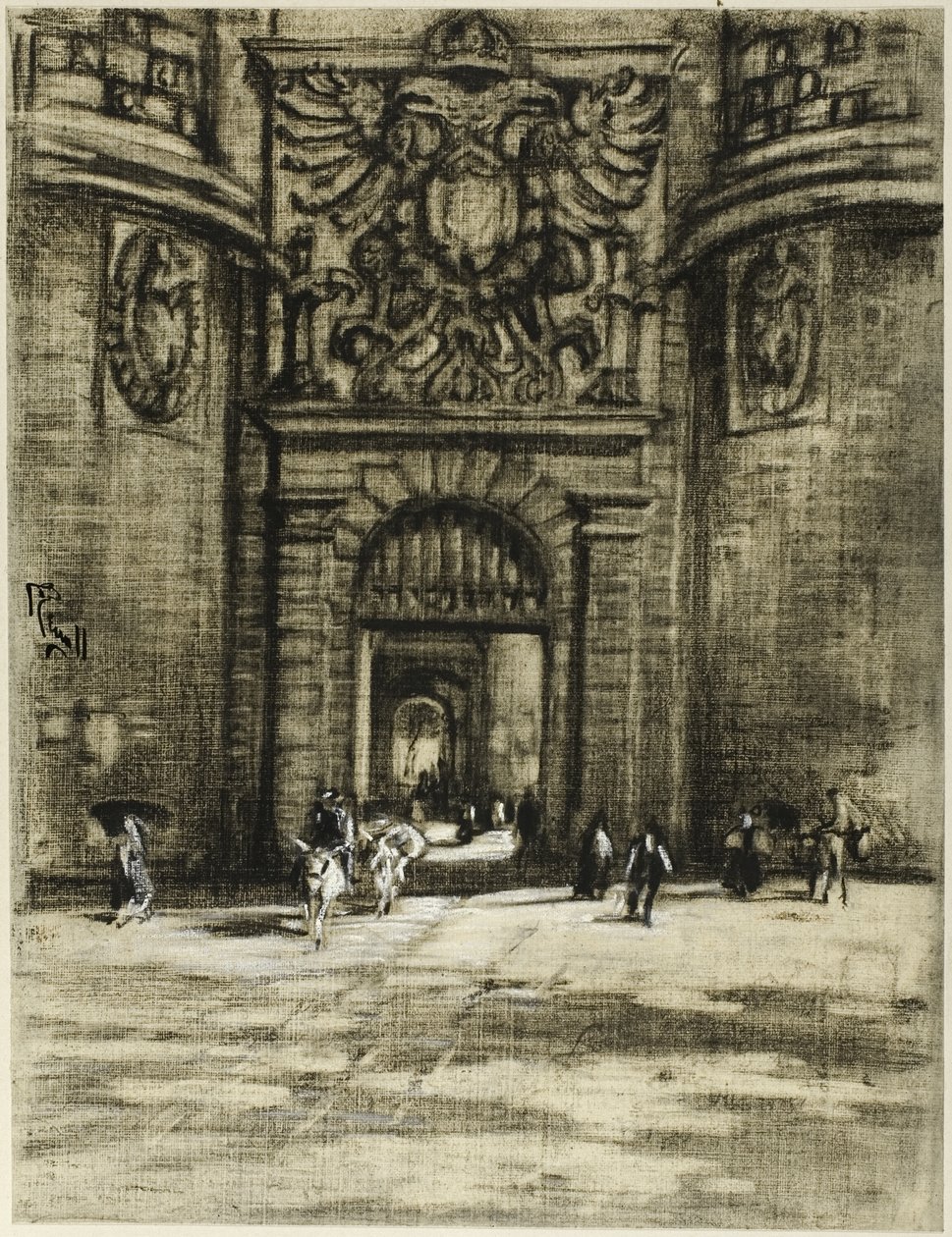 Porta Viragia, Toledo tekijältä Joseph Pennell