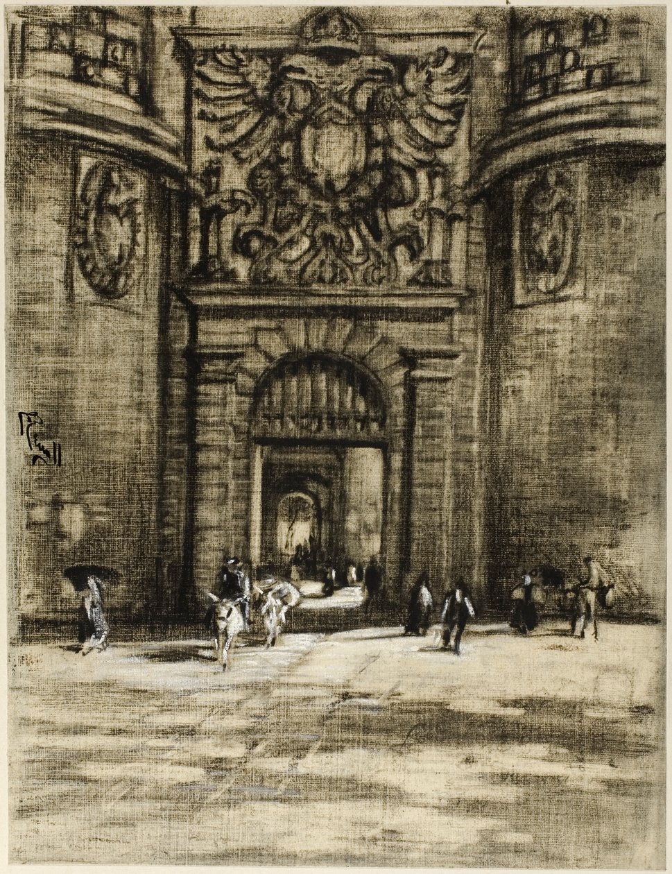 Porta Viragia, Toledo tekijältä Joseph Pennell