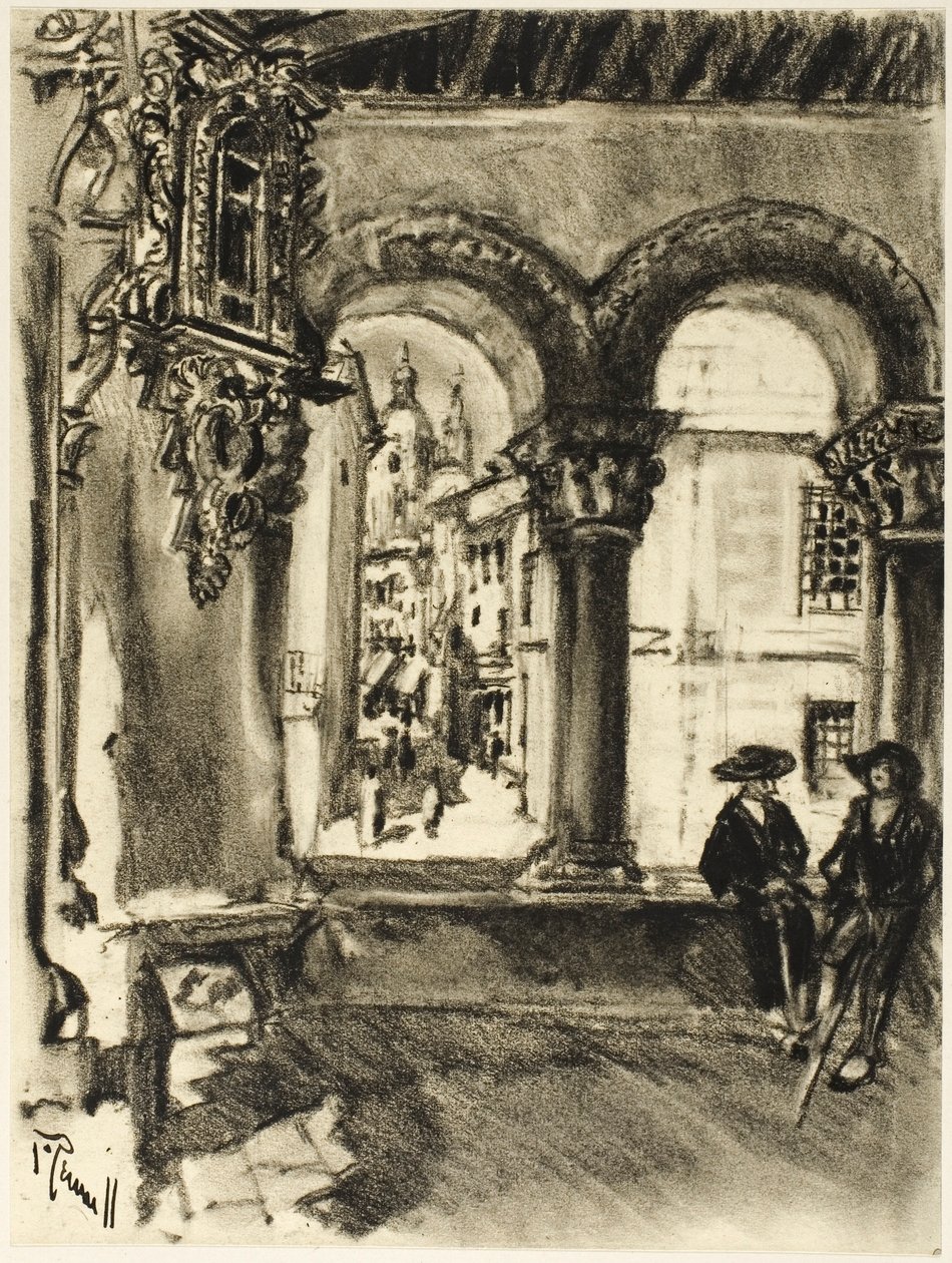 Portico San Martin, Segovia tekijältä Joseph Pennell