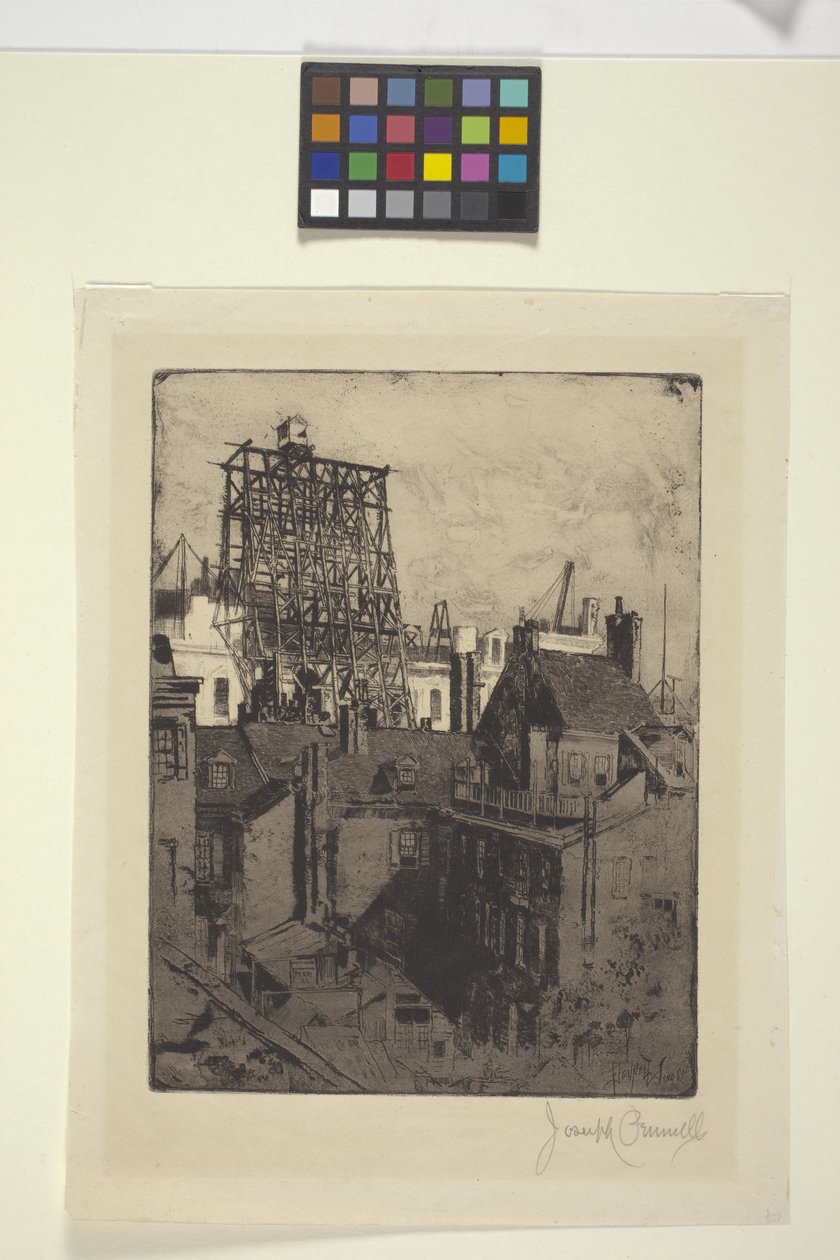 Julkiset rakennukset, Philadelphia (etsaus) tekijältä Joseph Pennell