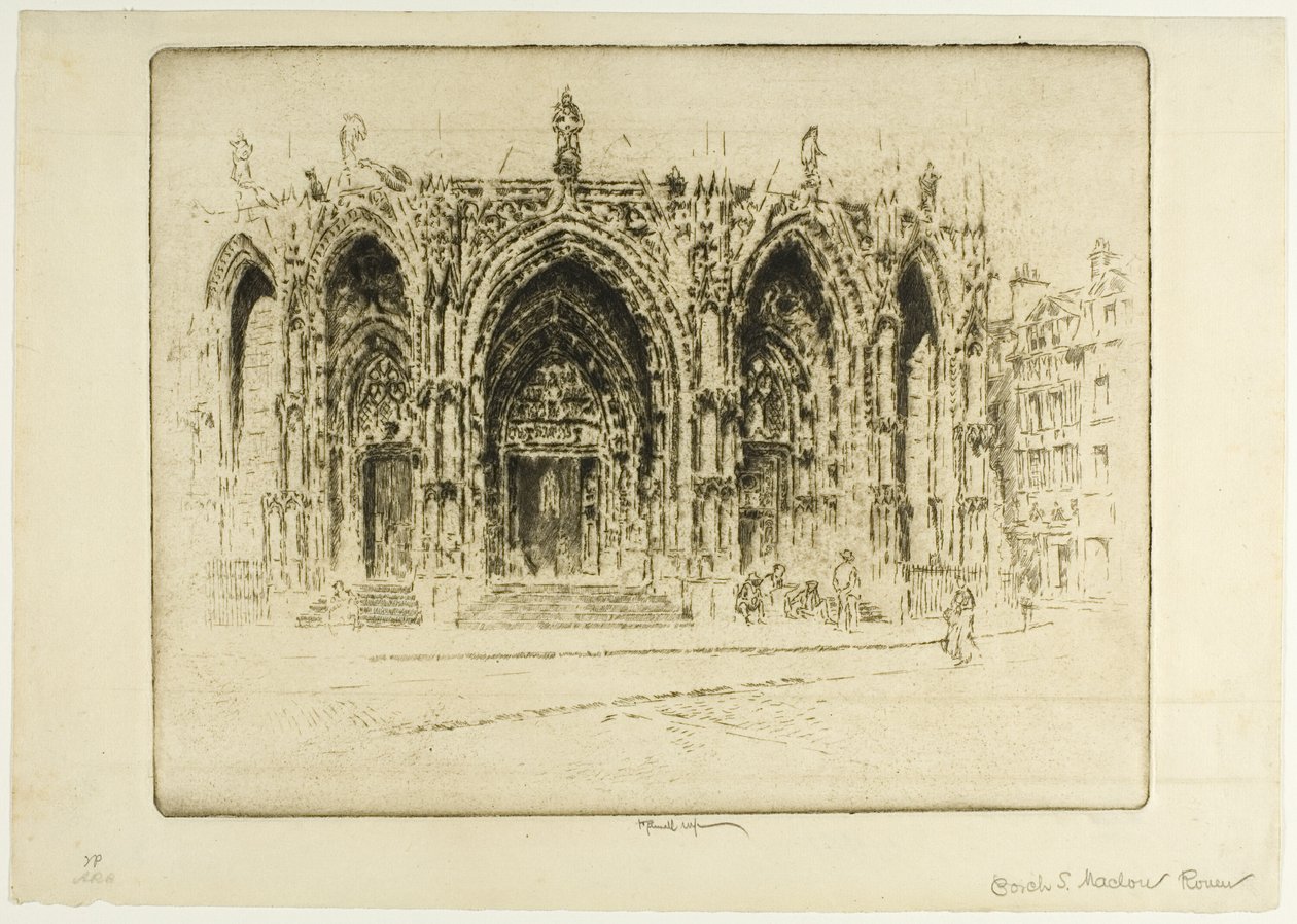 Puerta Bisagra, Madridin portti, Toledo tekijältä Joseph Pennell