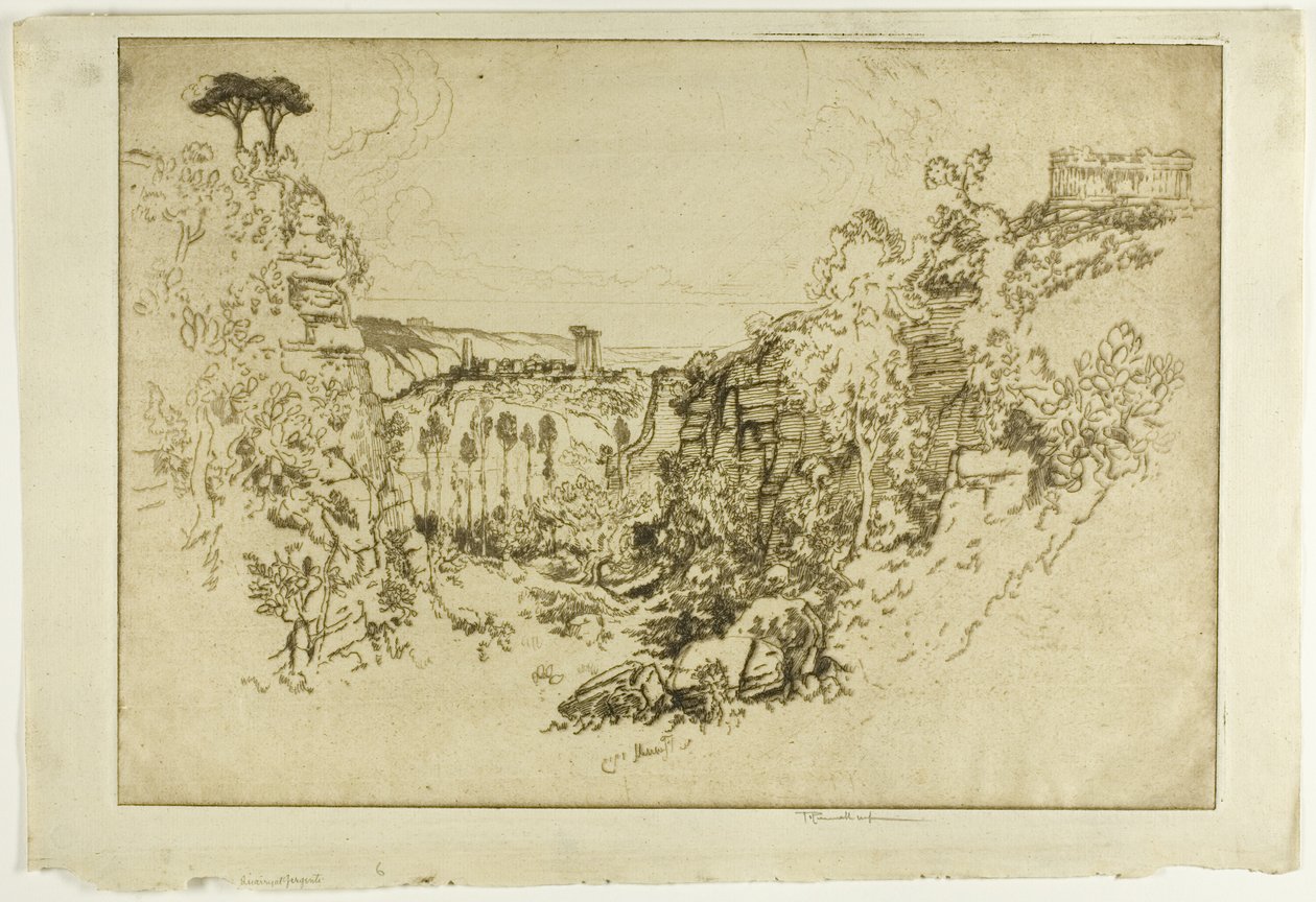 Pedrera de Girgentinnish tekijältä Joseph Pennell