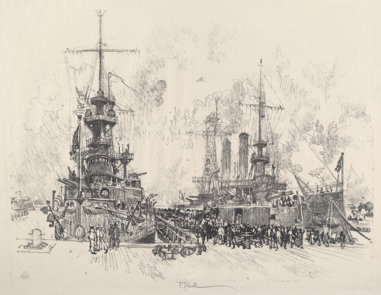 Taas valmiina palvelukseen, 1917. tekijältä Joseph Pennell