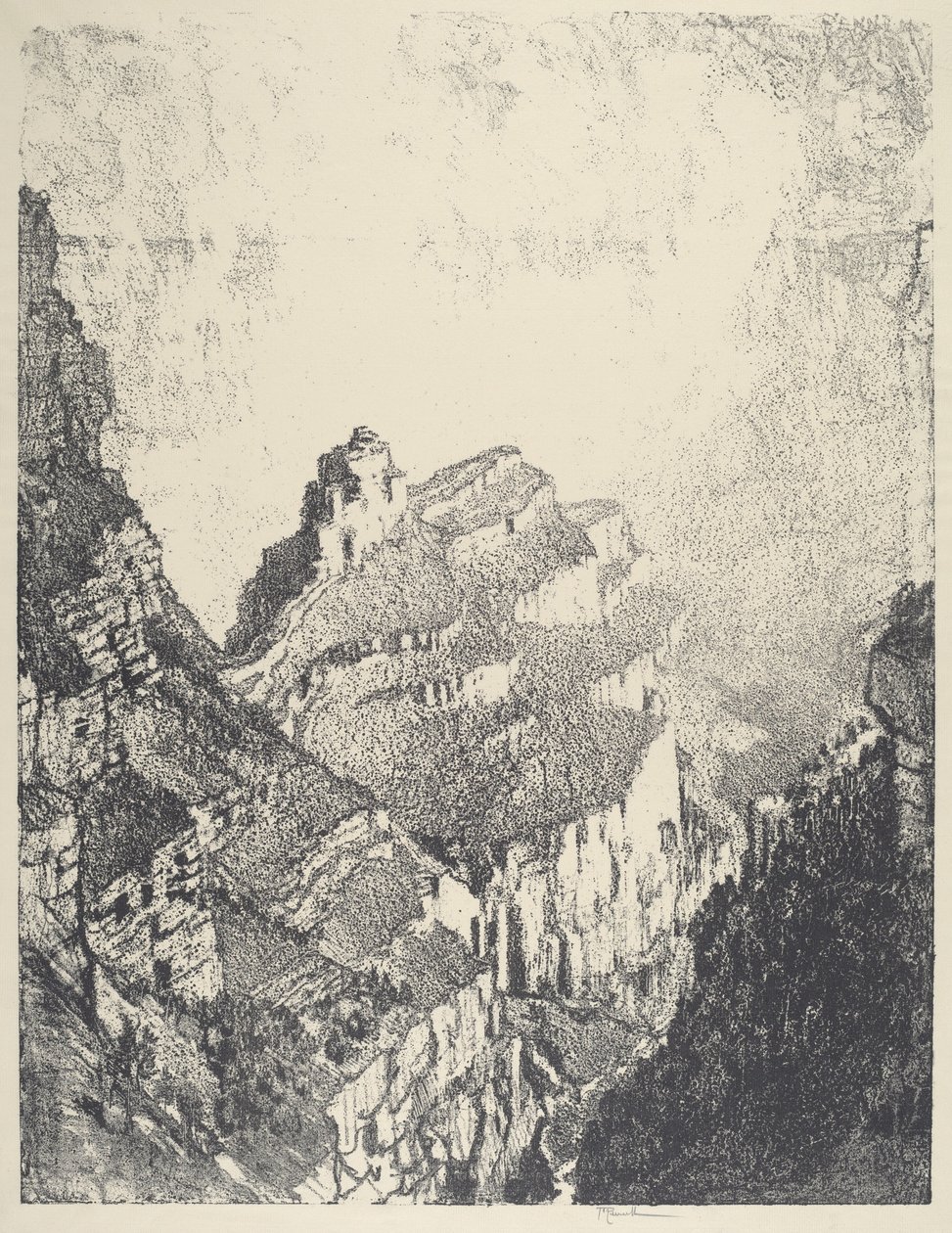 Tie valkoiseen kaupunkiin, nro II, 1912. tekijältä Joseph Pennell