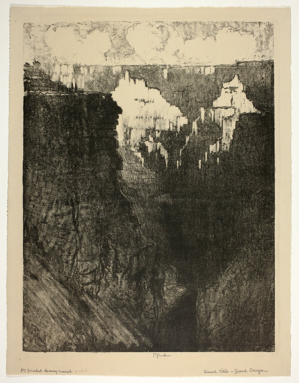 Sunset Cities, Grand Canyonissa tekijältä Joseph Pennell