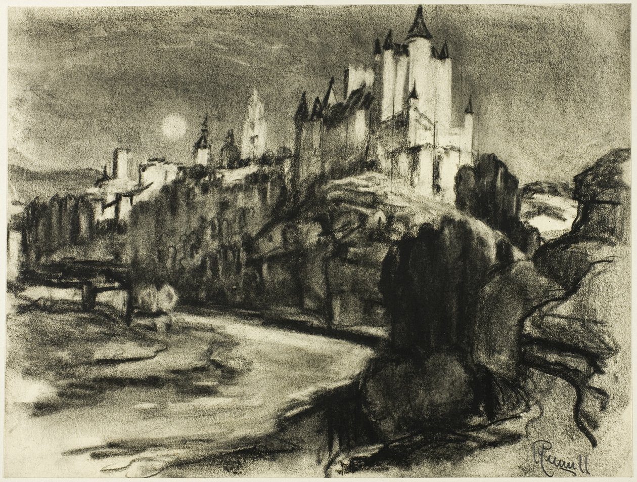 Alcazar, Segovia tekijältä Joseph Pennell