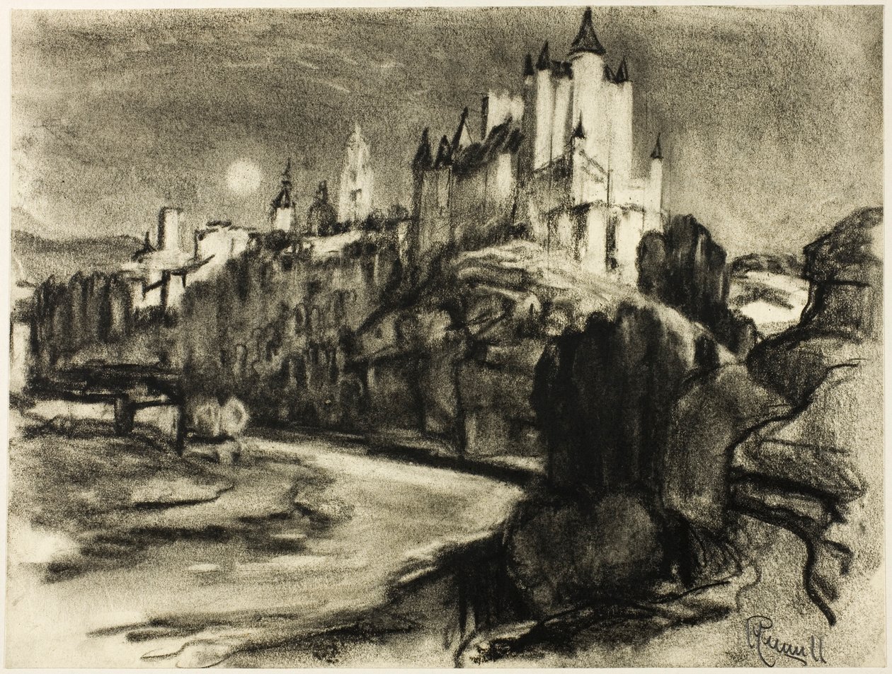 Alcazar, Segovia tekijältä Joseph Pennell