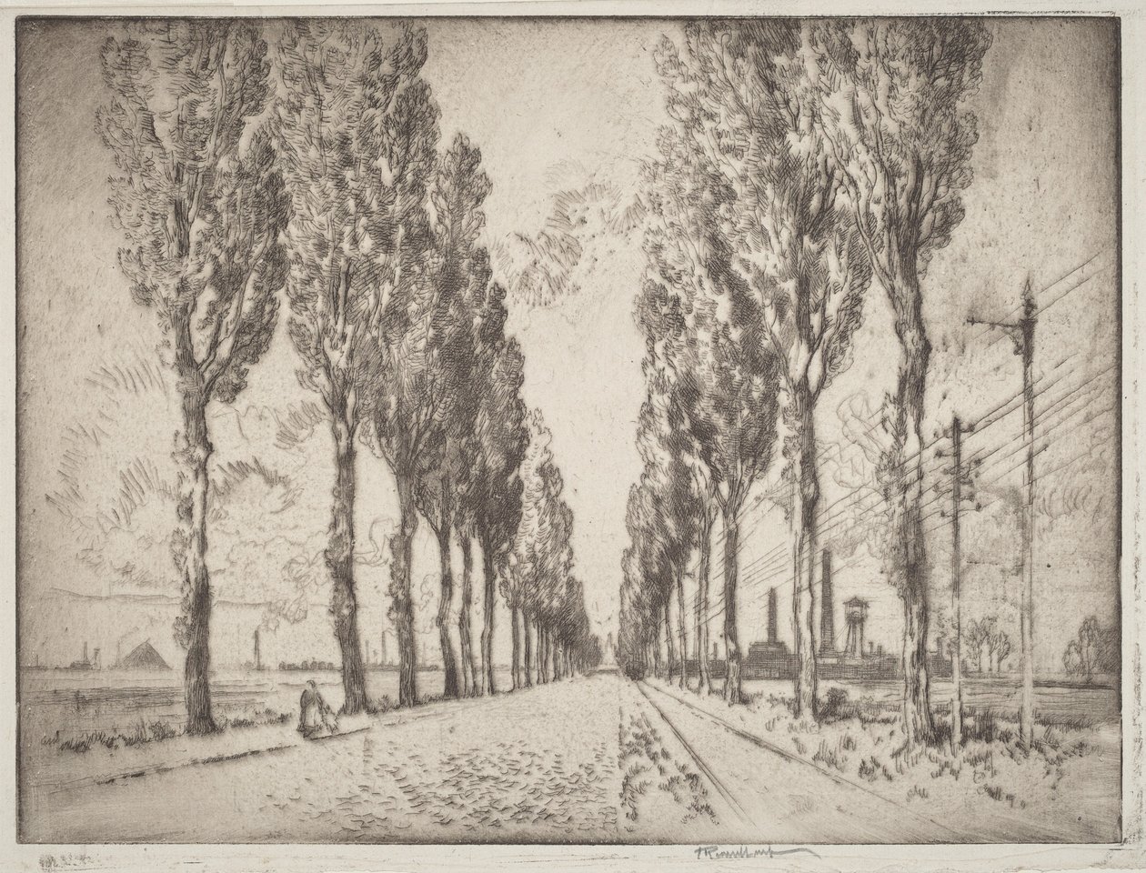 Puistokatu, Valenciennes tekijältä Joseph Pennell