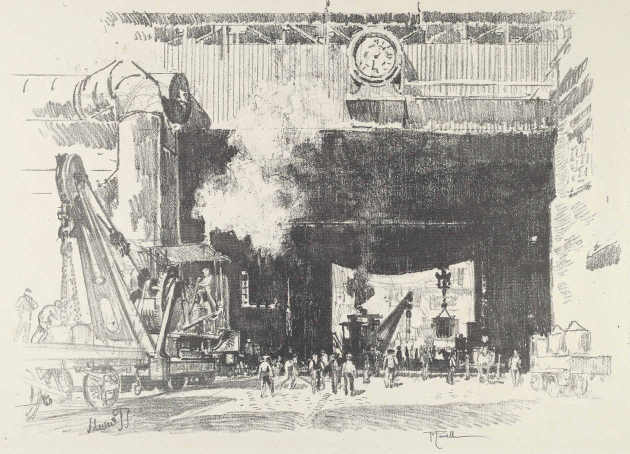 Suuren liikkeen iso portti, 1916. tekijältä Joseph Pennell