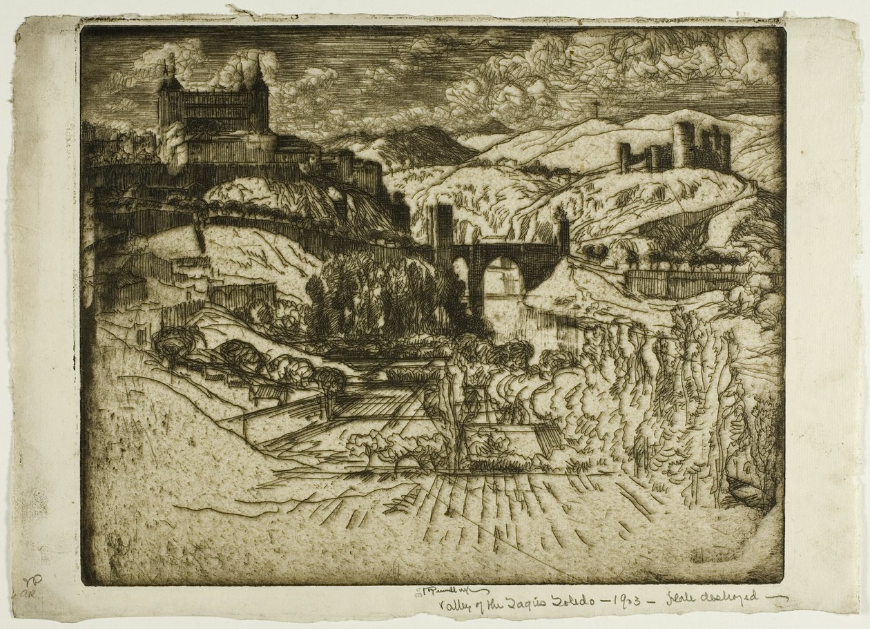 Linnat, Toledo tekijältä Joseph Pennell
