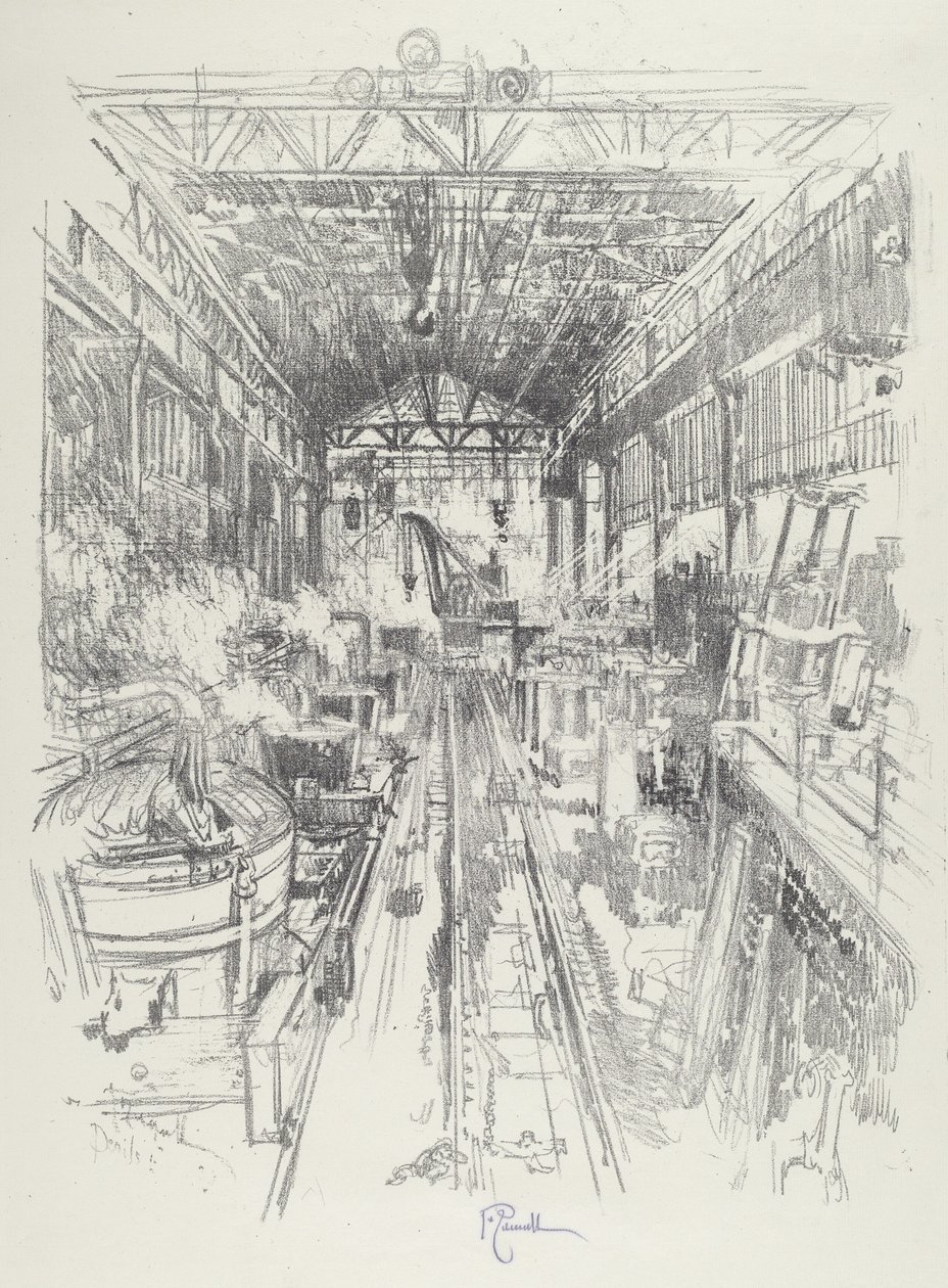 Kattilat, 1916. tekijältä Joseph Pennell