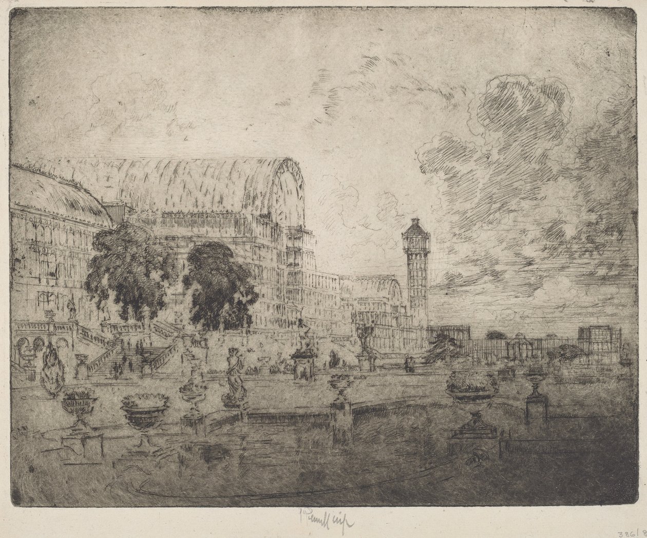 Crystal Palace tekijältä Joseph Pennell