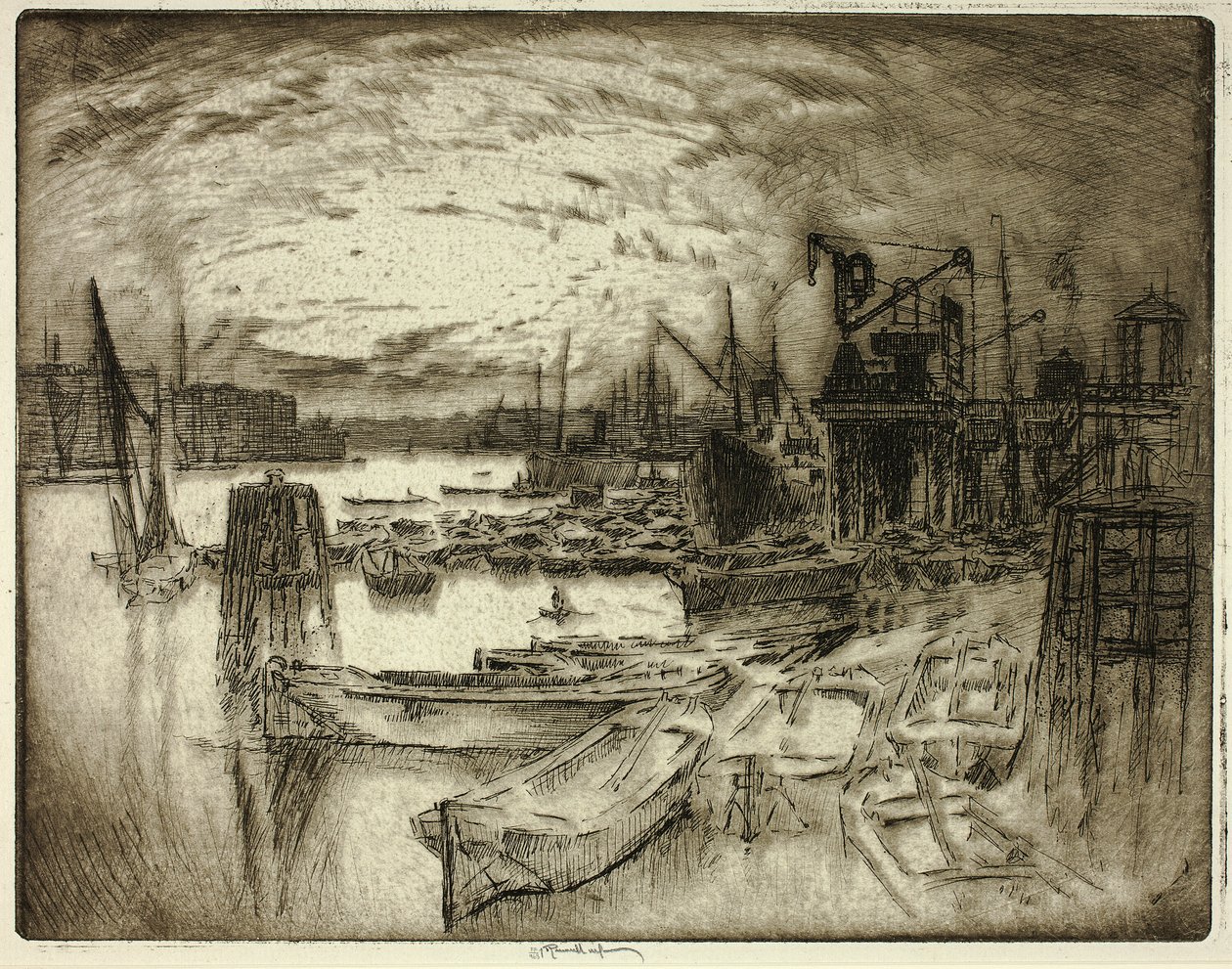 The Dock Headfinnish tekijältä Joseph Pennell