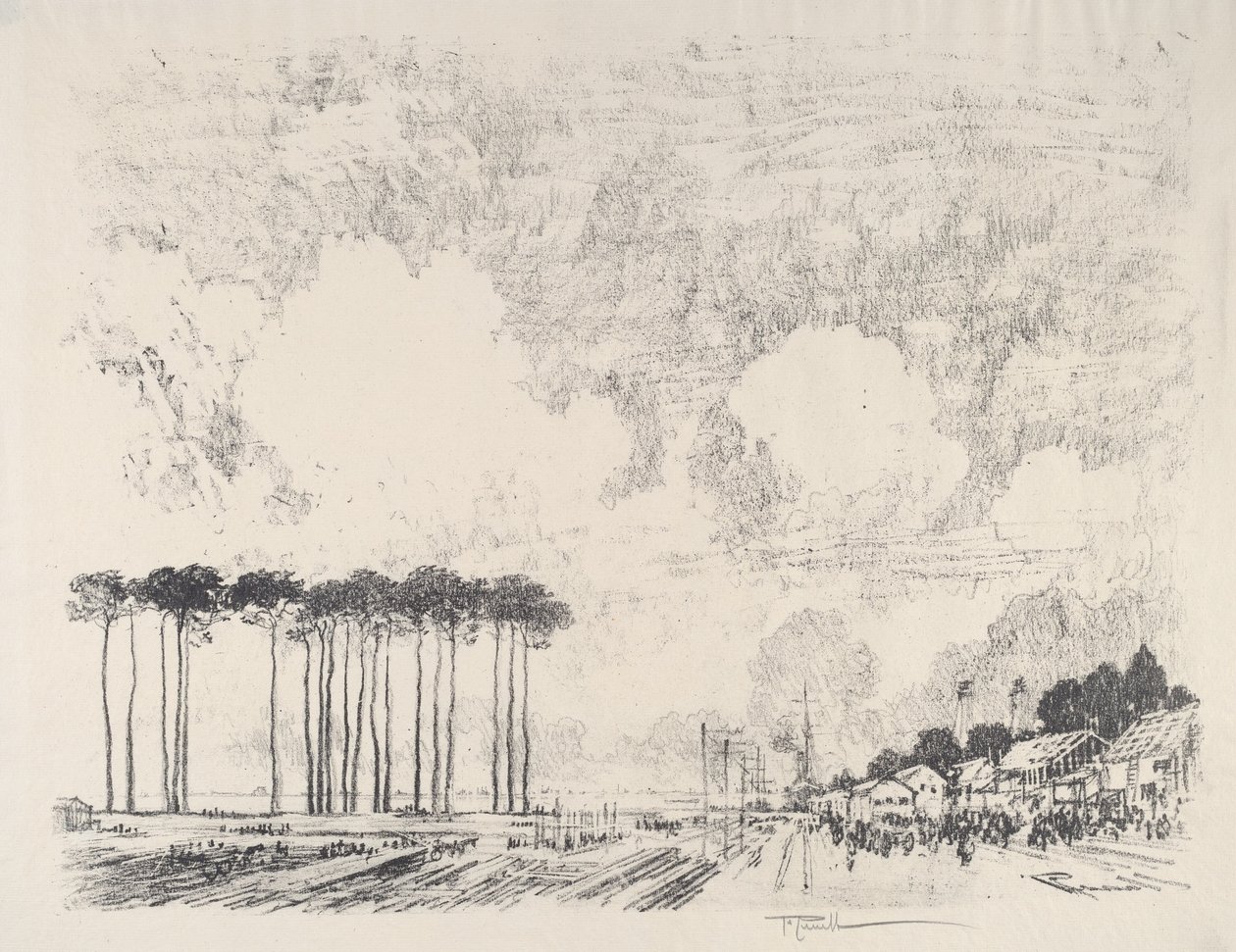 Embarkation Camp, Classic Grove tekijältä Joseph Pennell