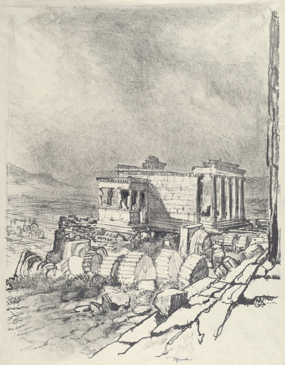Erechtheum tekijältä Joseph Pennell