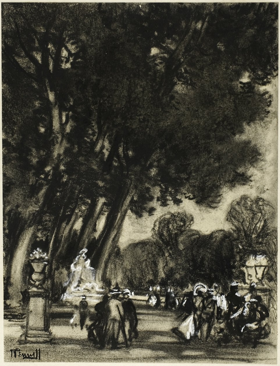 Saaren puutarha, Aranjuez tekijältä Joseph Pennell