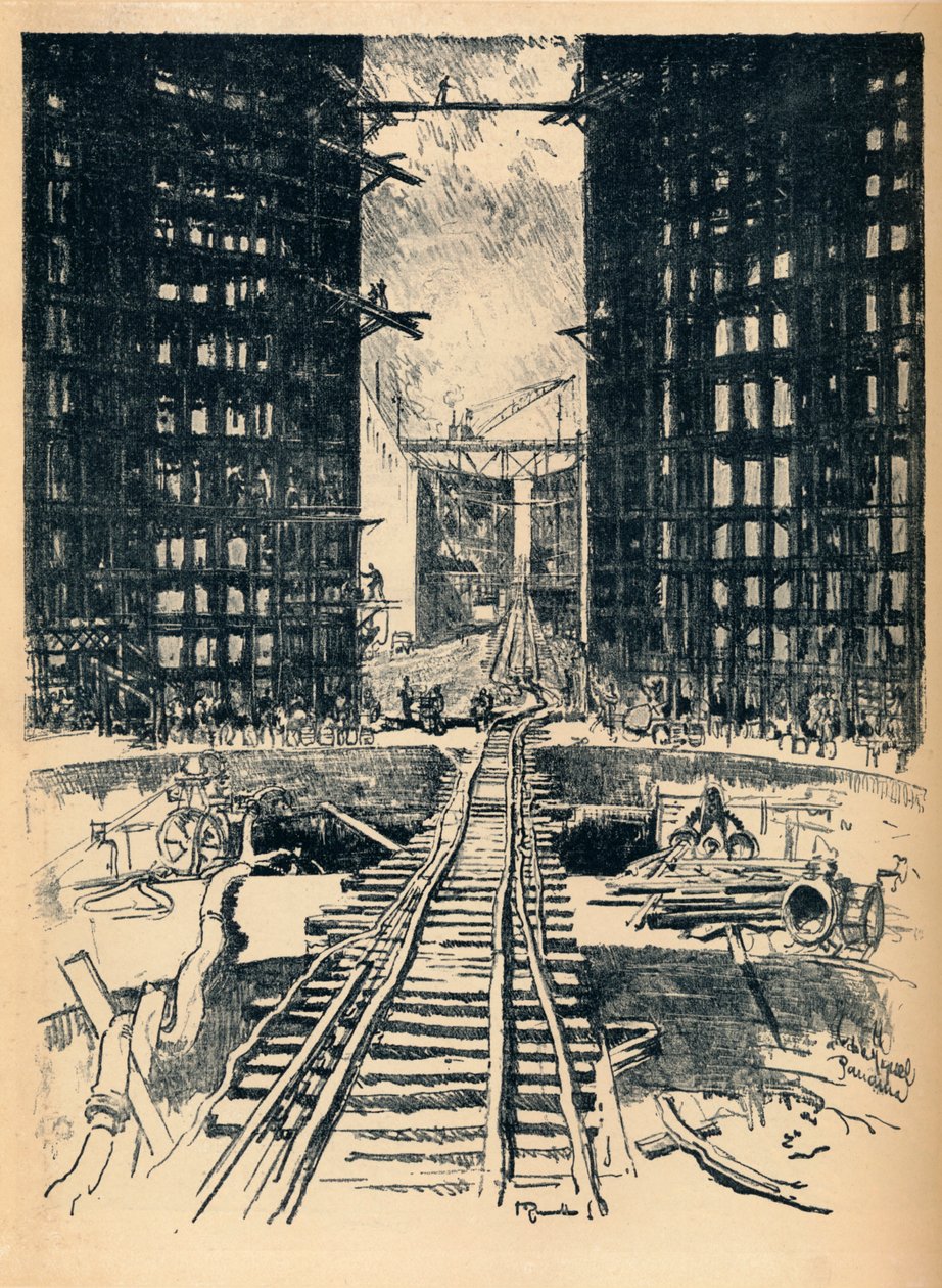Pedro Miguel Lockin portit, 1912 tekijältä Joseph Pennell