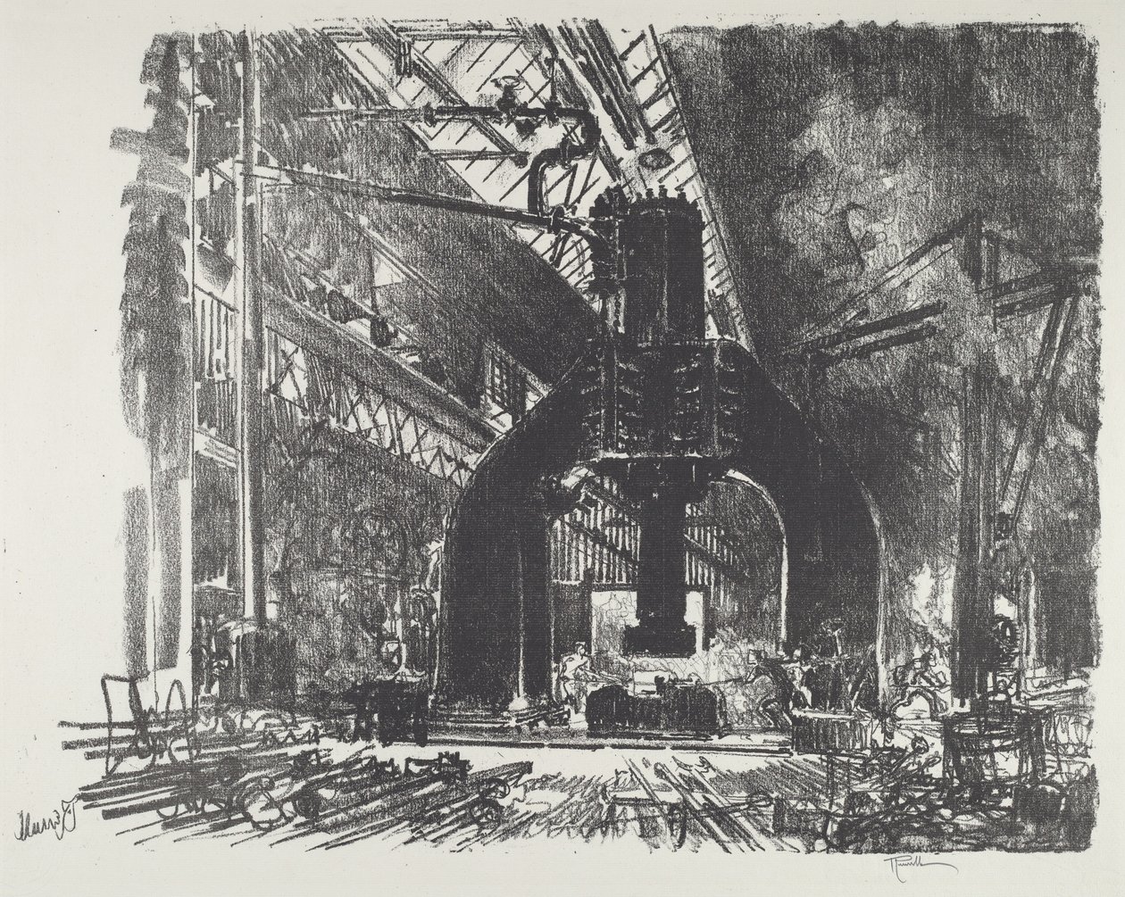 Suuri vasara, 1916. tekijältä Joseph Pennell