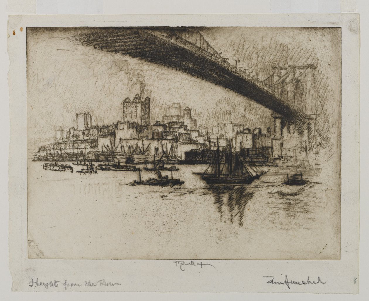 The Heights, Brooklyn, 1924 tekijältä Joseph Pennell