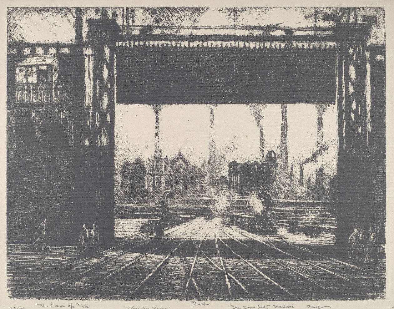 Rautaportti, Charleroi tekijältä Joseph Pennell