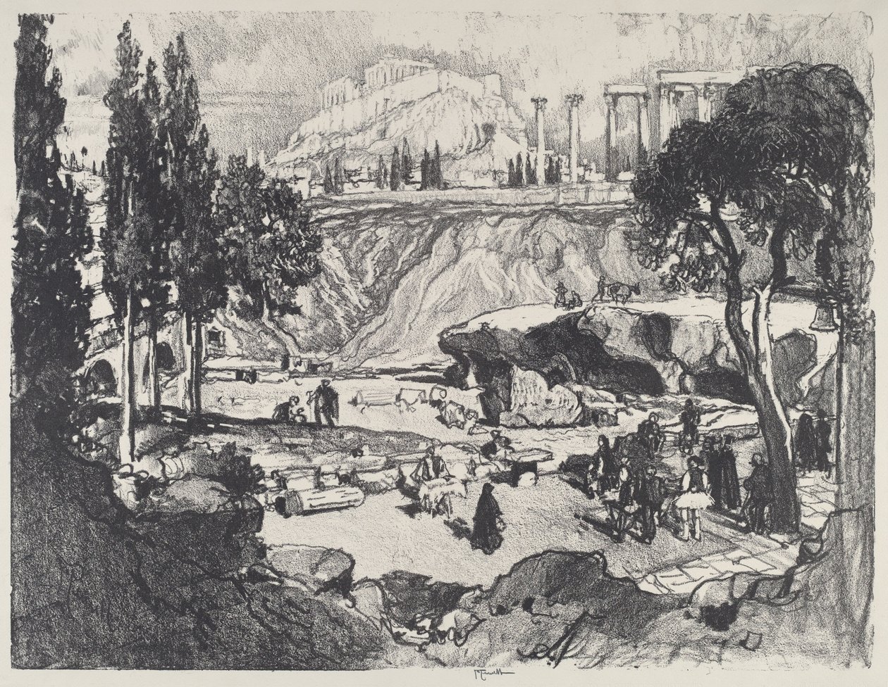 The Little Fete, Ateena tekijältä Joseph Pennell