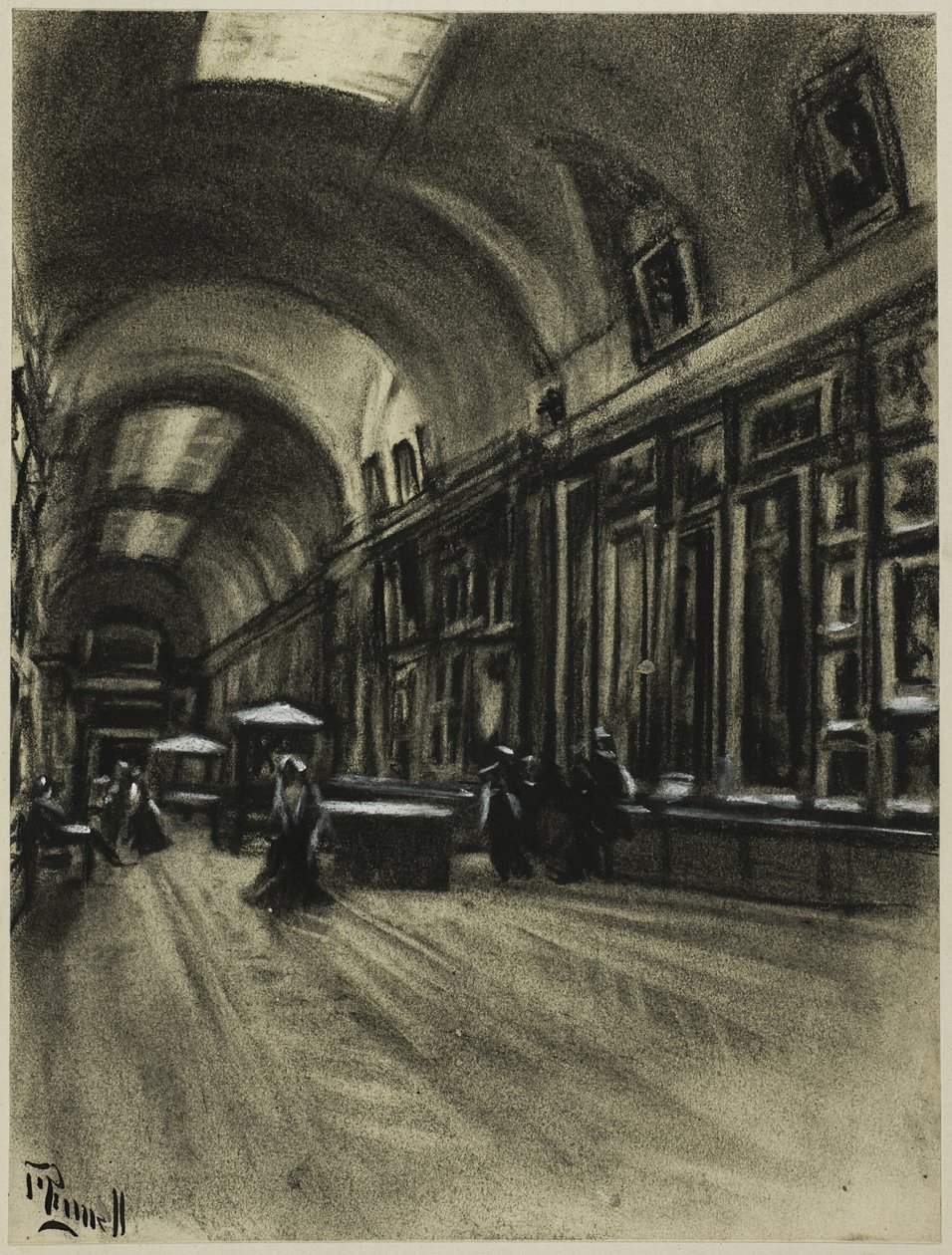 Pitkä galleria, Prado tekijältä Joseph Pennell