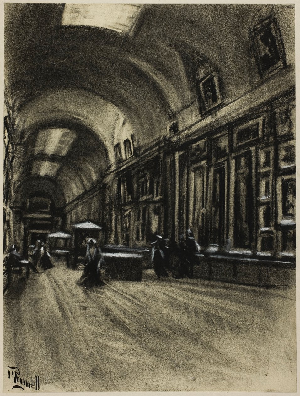 Pitkä galleria, Prado tekijältä Joseph Pennell