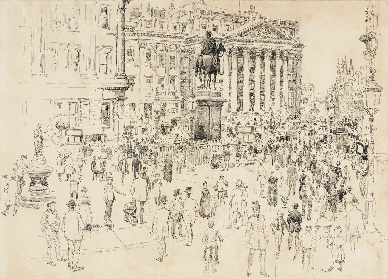 Mansion House, lord mayorin virka-asunto tekijältä Joseph Pennell