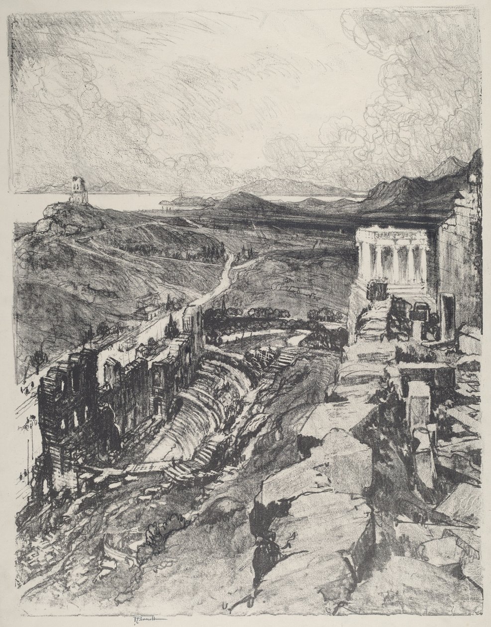 Odeon, Ateena tekijältä Joseph Pennell