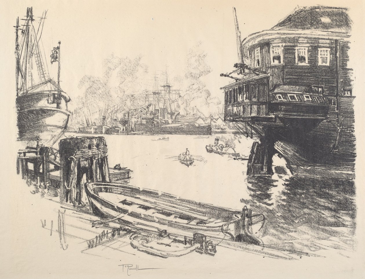Vanhaa ja uutta, 1917. tekijältä Joseph Pennell