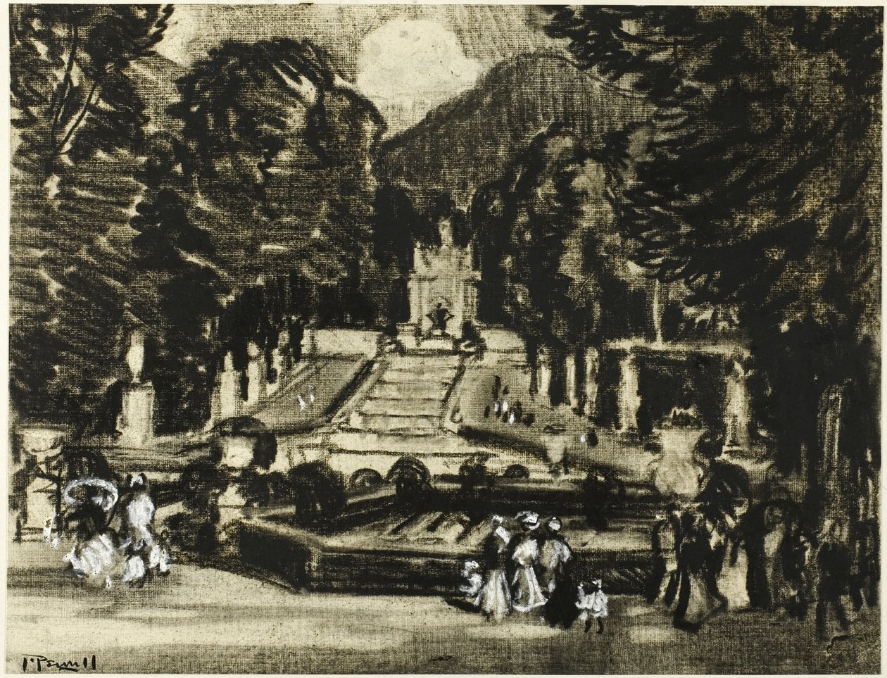 Puisto, La Granja tekijältä Joseph Pennell