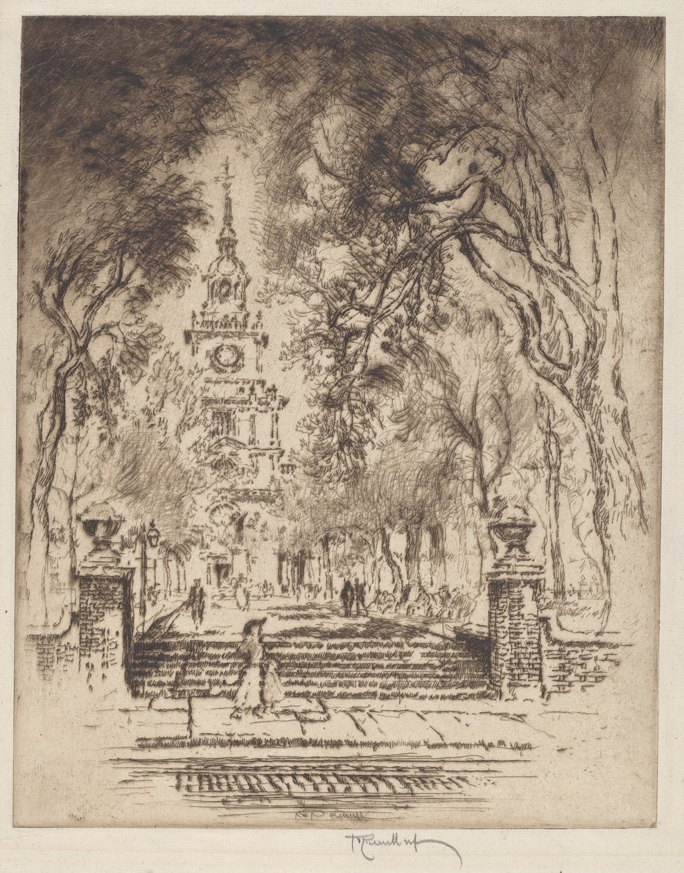 The Square, Independence Square, Philadelphia tekijältä Joseph Pennell