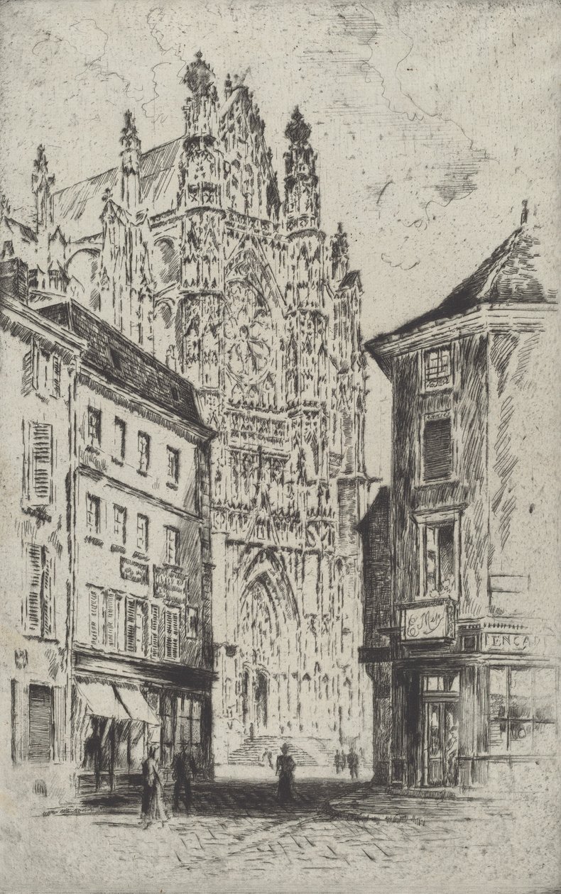 The Transept, Beauvais, 1907. tekijältä Joseph Pennell