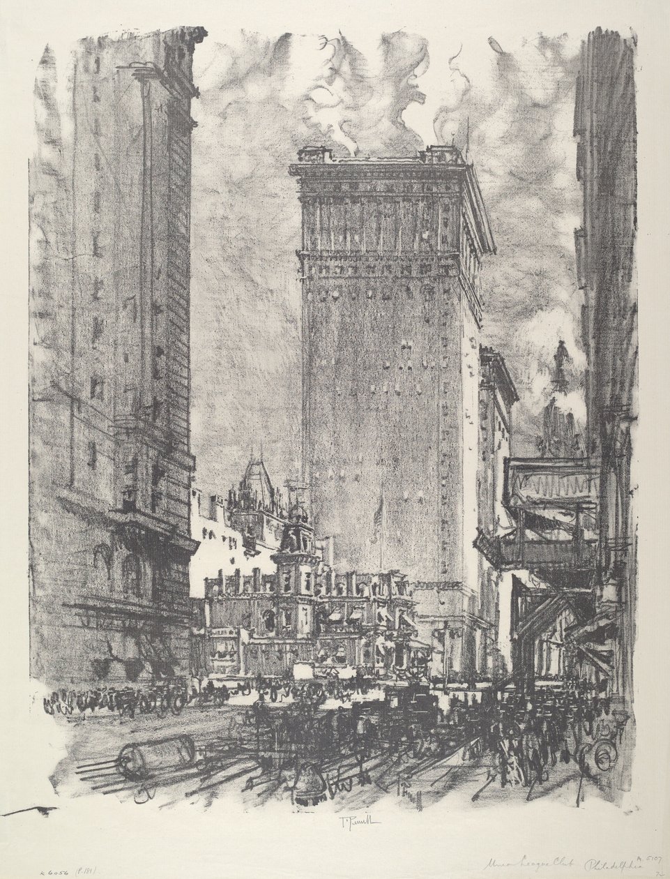 Union League, 1912. tekijältä Joseph Pennell