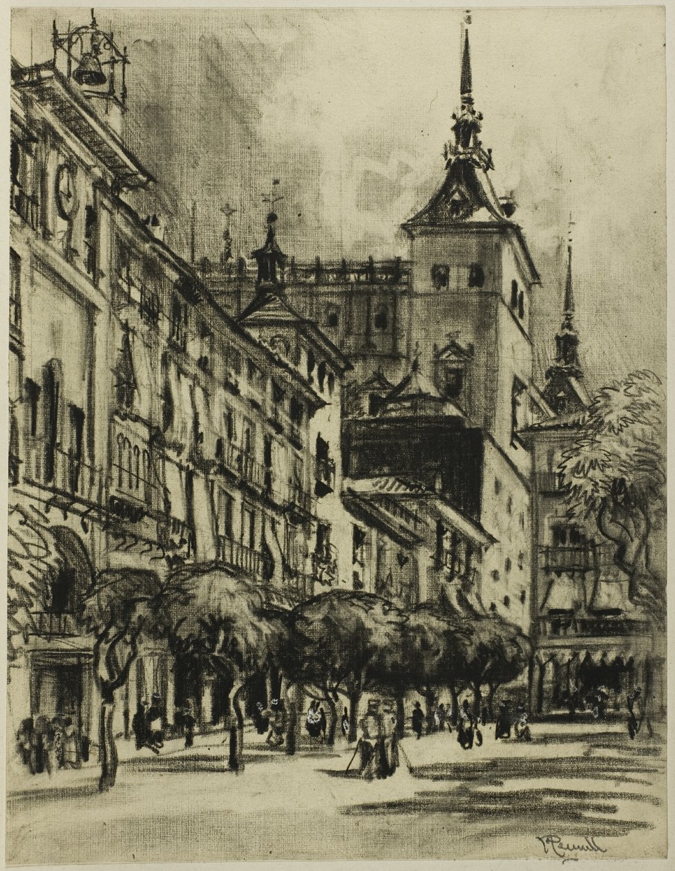 Zocodover, Toledo tekijältä Joseph Pennell