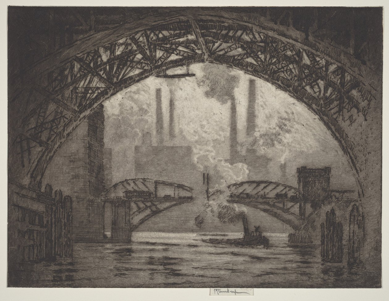 Under the Bridges, Chicago tekijältä Joseph Pennell