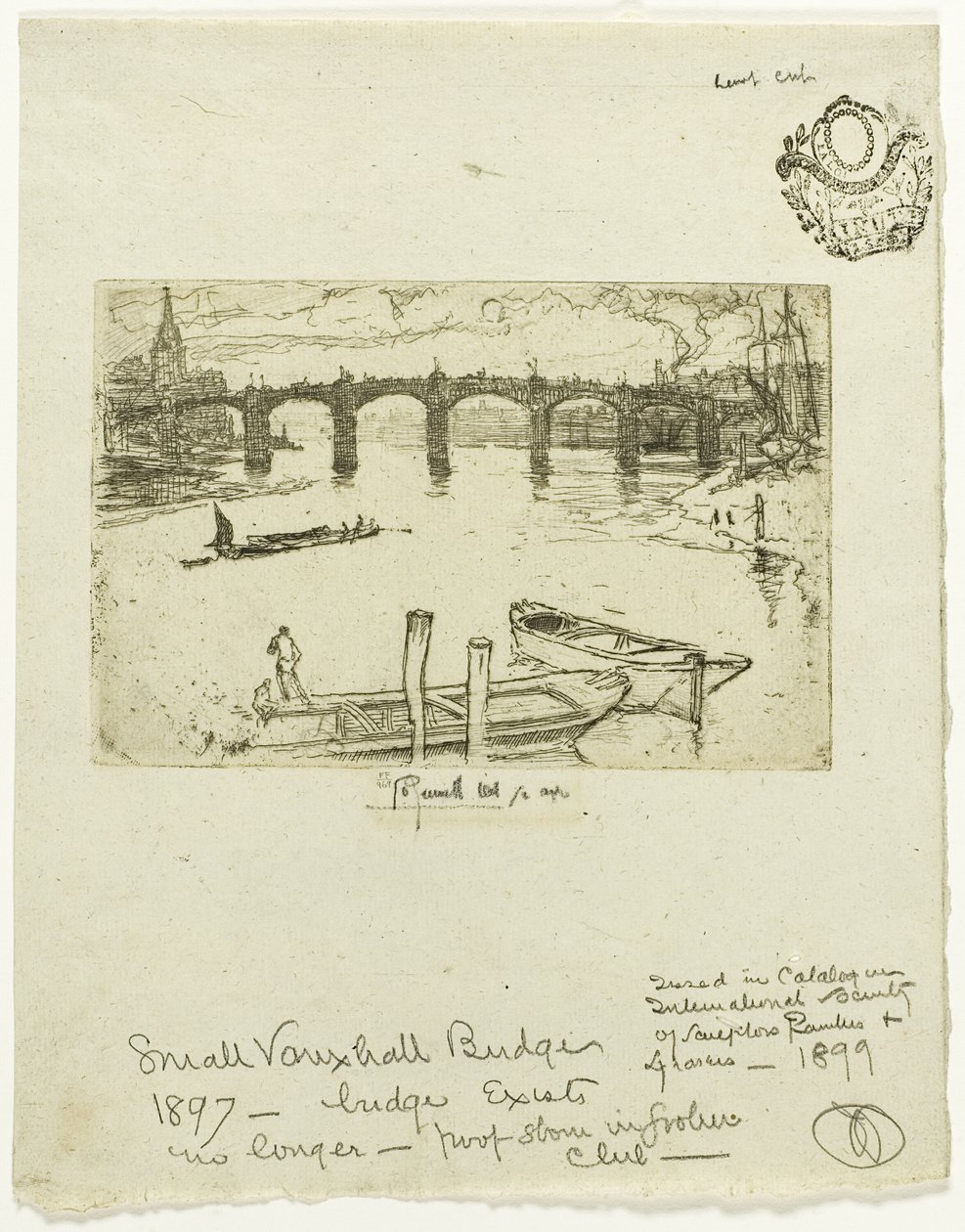 Vauxhallin silta tekijältä Joseph Pennell