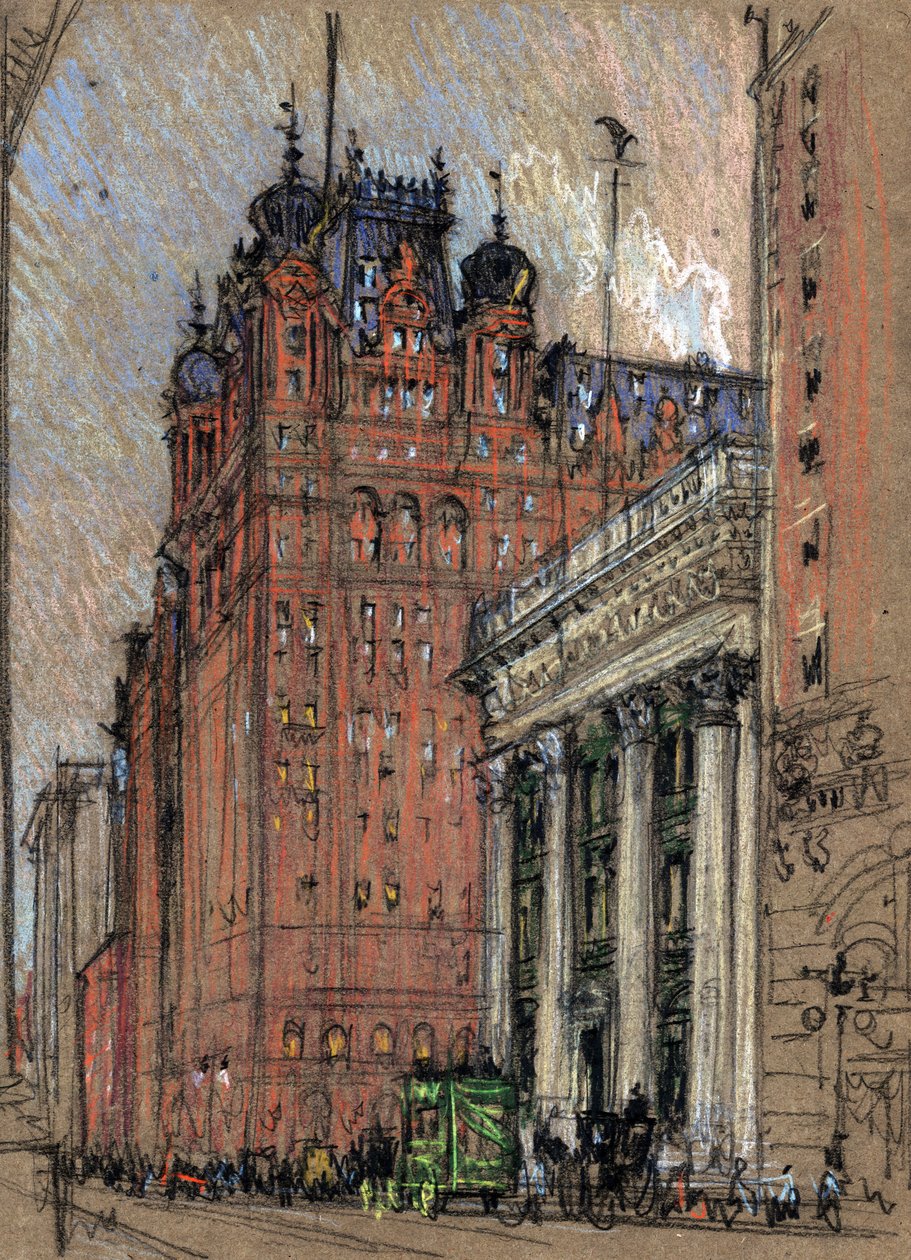 Waldorf Astoria Hotel tekijältä Joseph Pennell