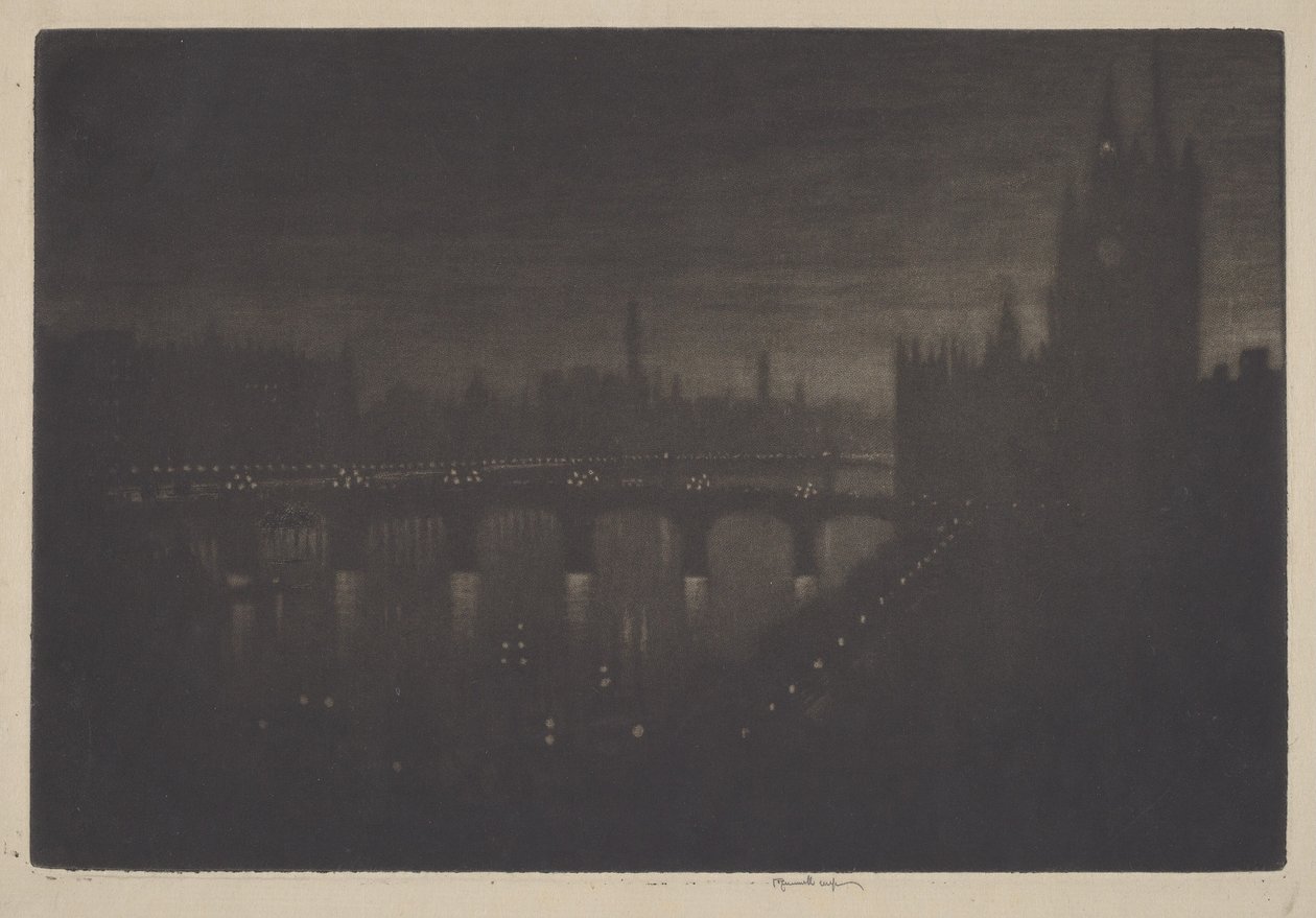 Westminster illalla tekijältä Joseph Pennell