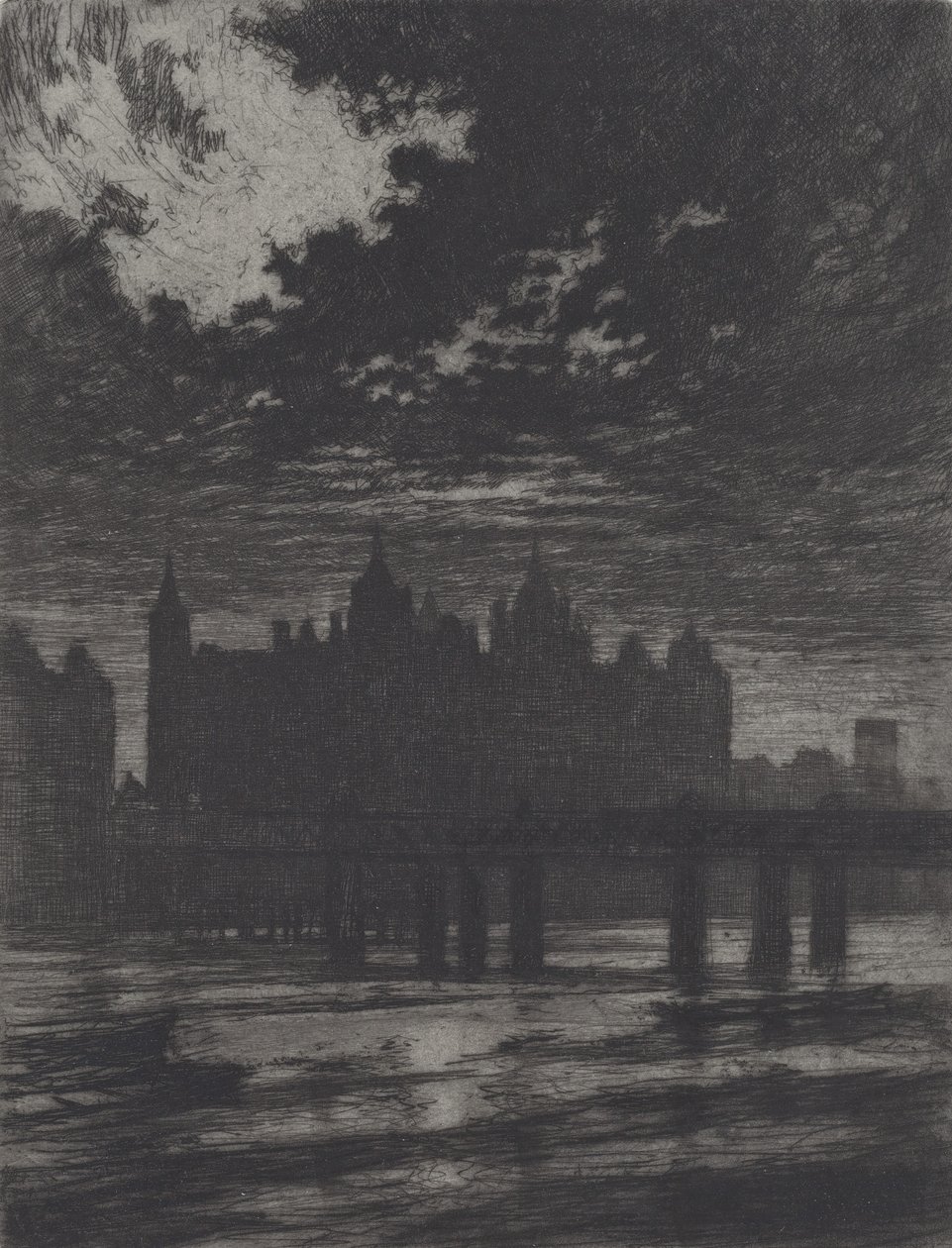 Whitehall Court, 1903. tekijältä Joseph Pennell