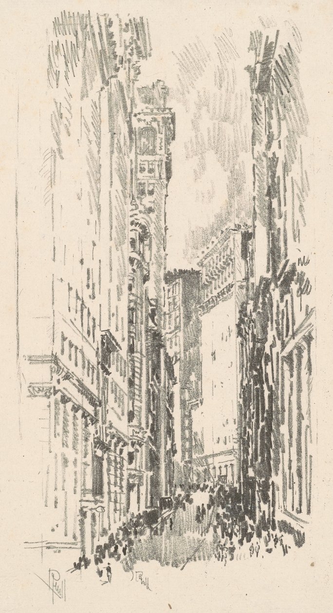 William Street tekijältä Joseph Pennell