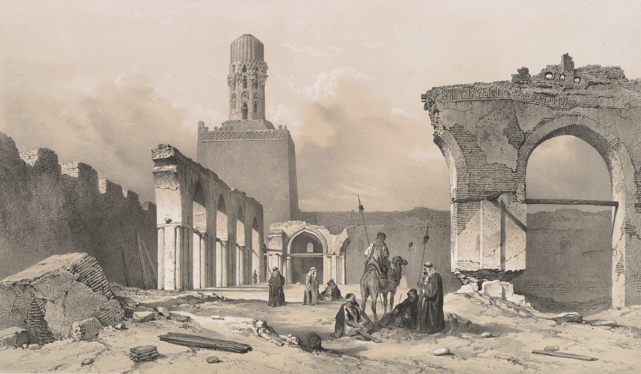 14. El Hakemin moskeija, Kairo, 1843. tekijältä Joseph Philibert Girault De Prangey