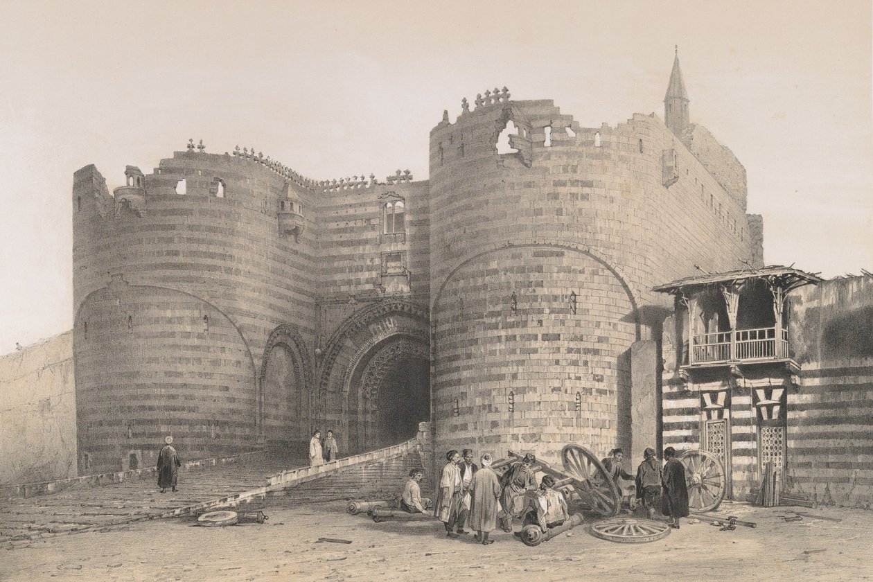 56. Citadel Gate, Kairo, 1843. tekijältä Joseph Philibert Girault De Prangey
