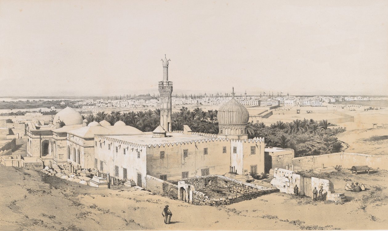 98. Nabedemian moskeija, Aleksandria, 1843, 1843 tekijältä Joseph Philibert Girault De Prangey